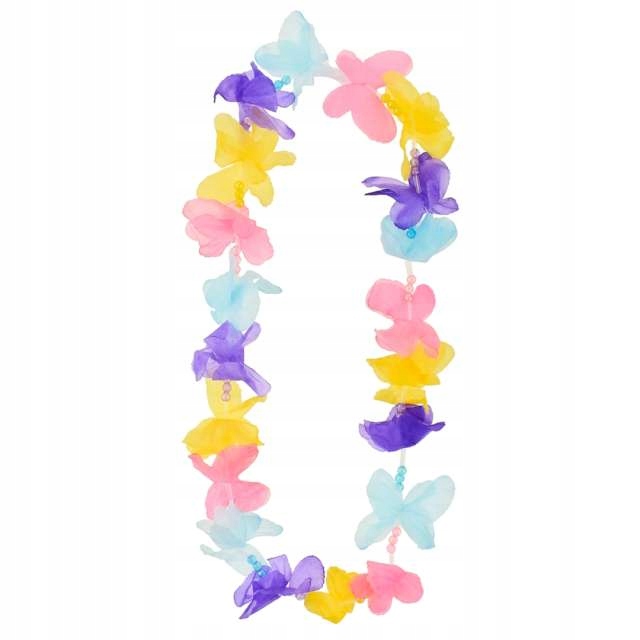 naszyjnik HAWAJSKI kolorowy mix ALOHA MOTYLKI