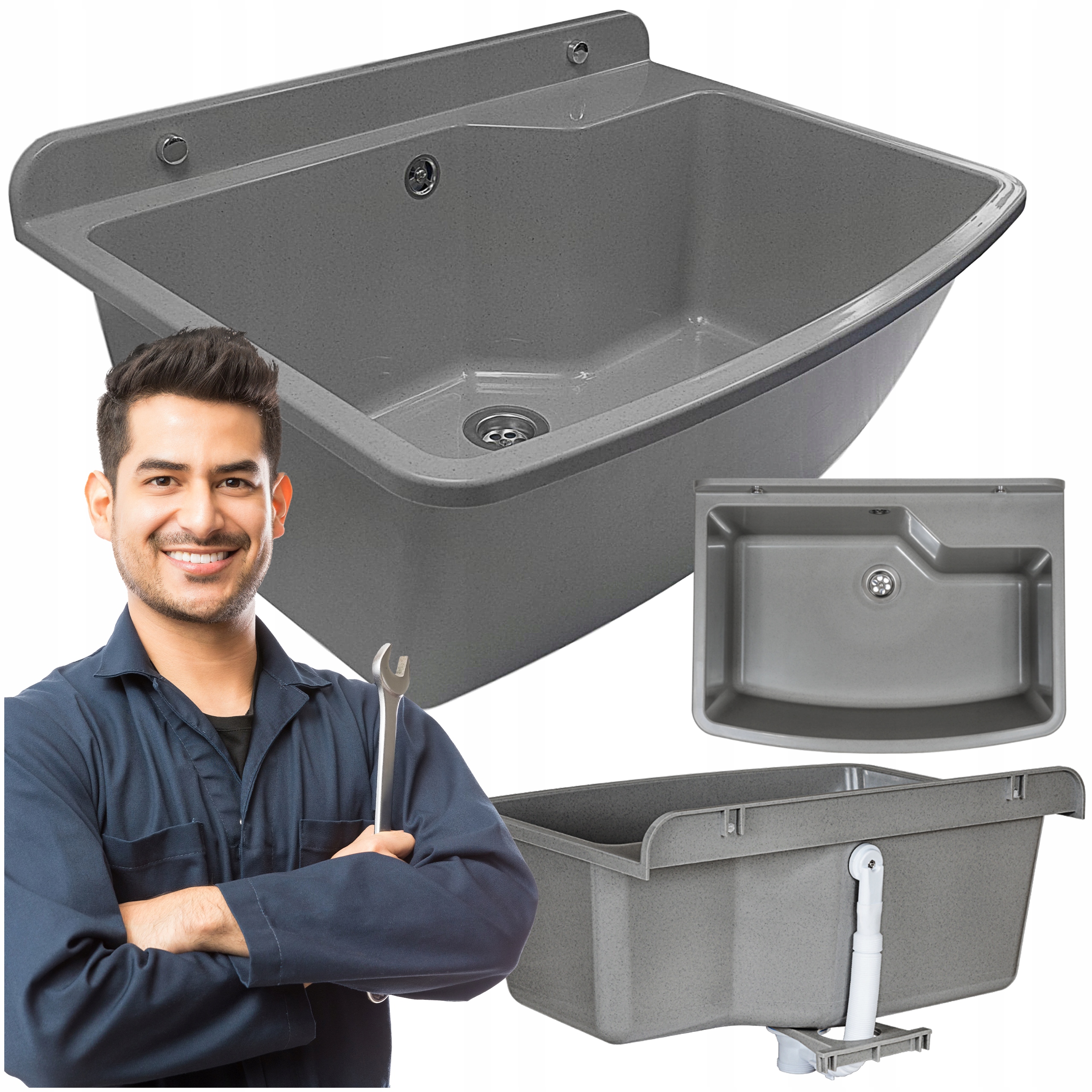 Technický Dřez Dřezová Komora 61x44 cm