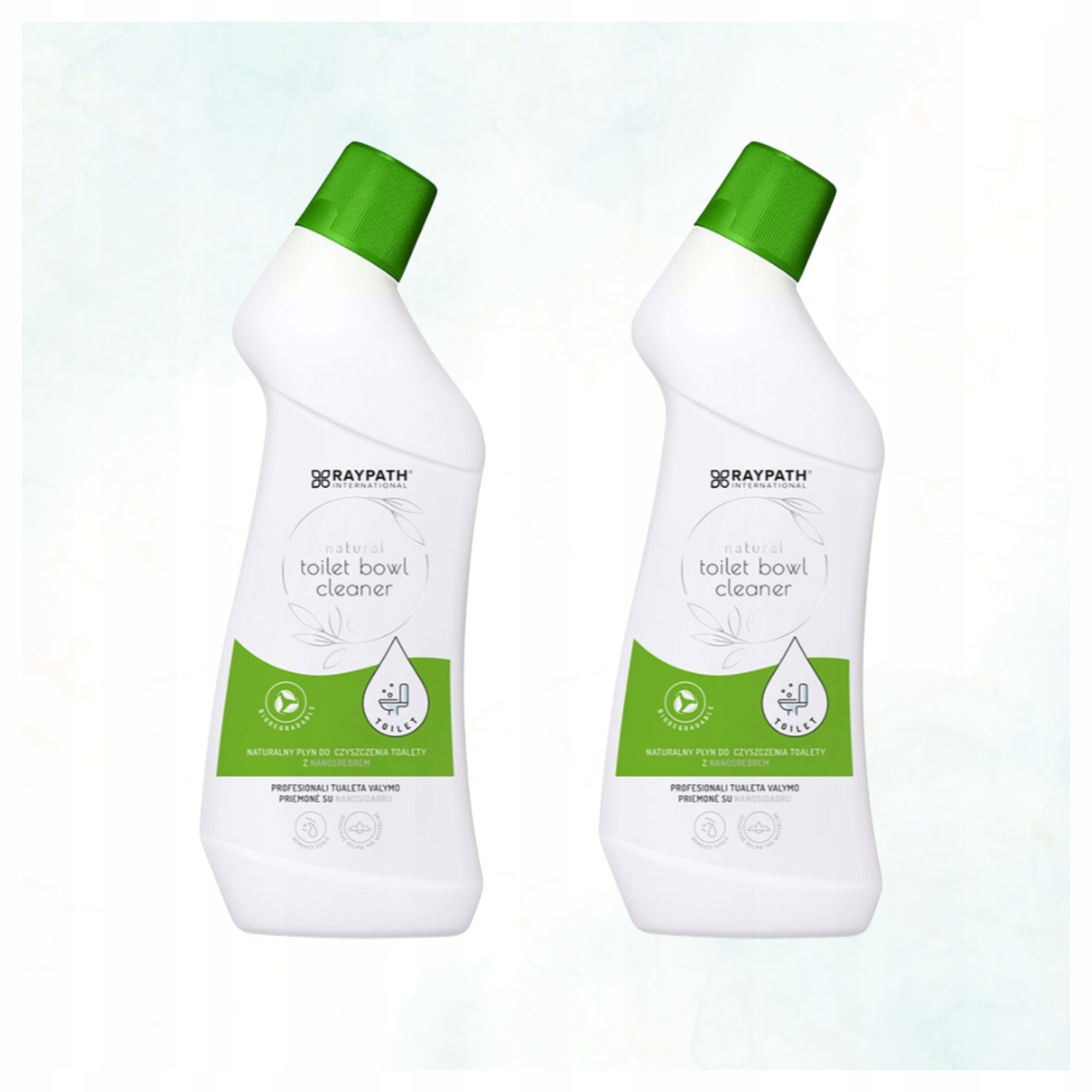 Raypath Tekutina S Nanostříbrem Do Wc Toalety 2 ks Natural Toilet Bowl Cleaner