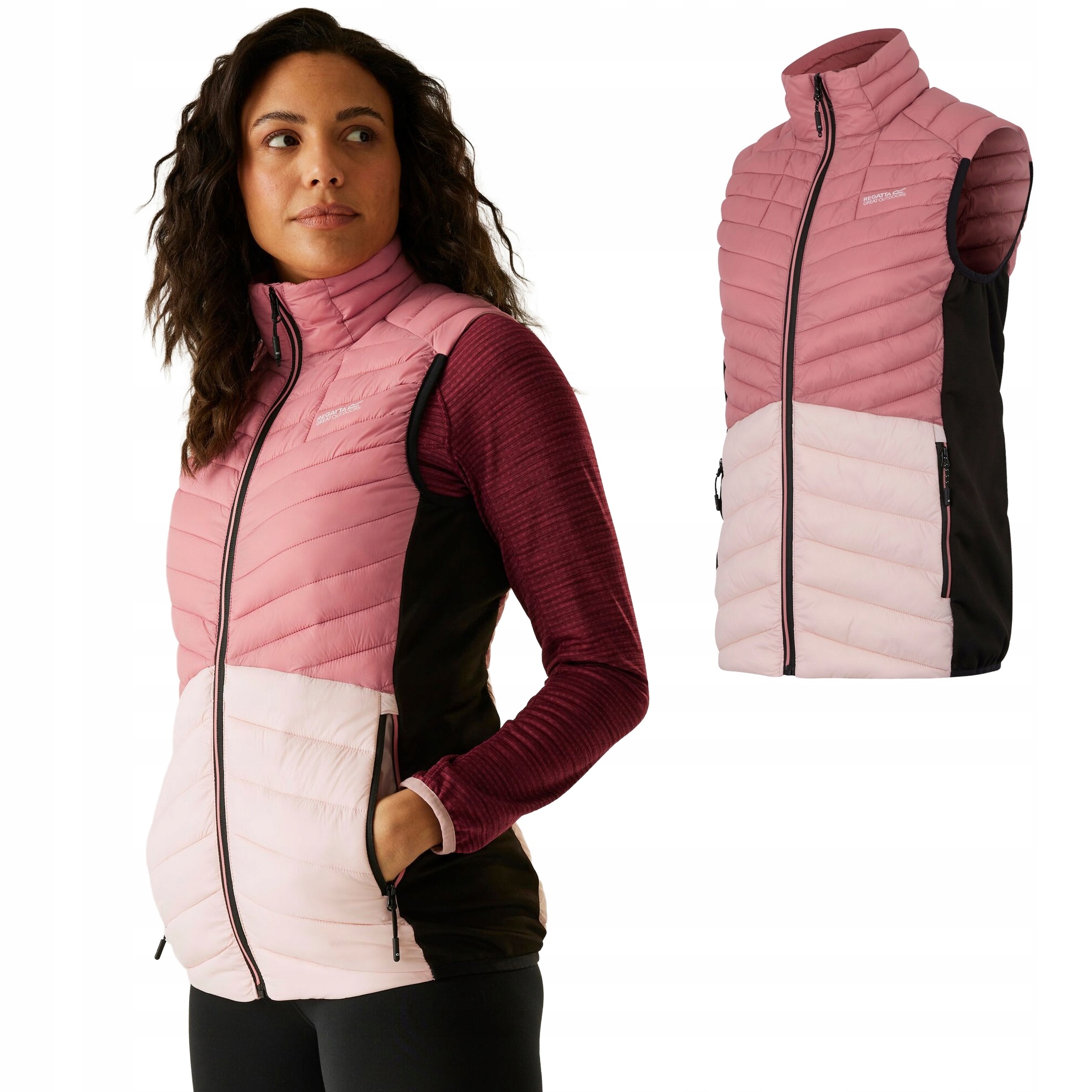 Dámská hybridní vesta Regatta Leedre XL Eu 42 Uk 16 růžová