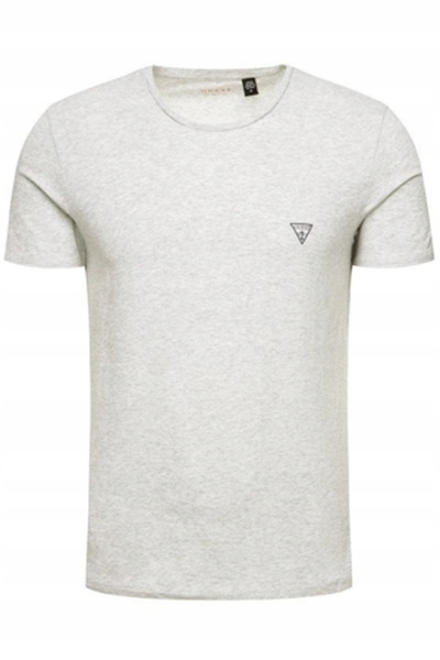 Guess tričko pánské L šedé bavlněné tričko regular fit, casual