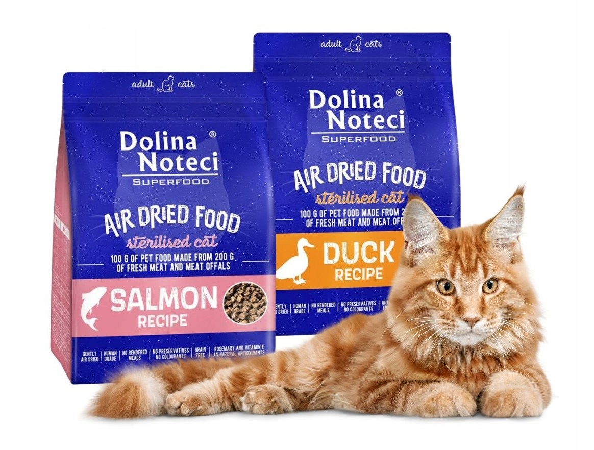 Levně Dolina Superfood krmivo pro kočky po sterilizaci 2x1kg losos kachna