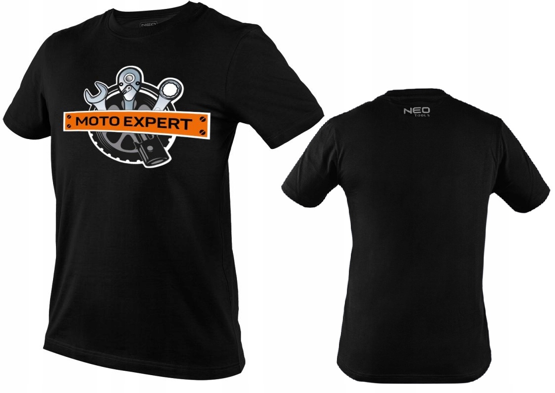 NEO T-shirt z nadrukiem MOTO Expert 81-643-XL