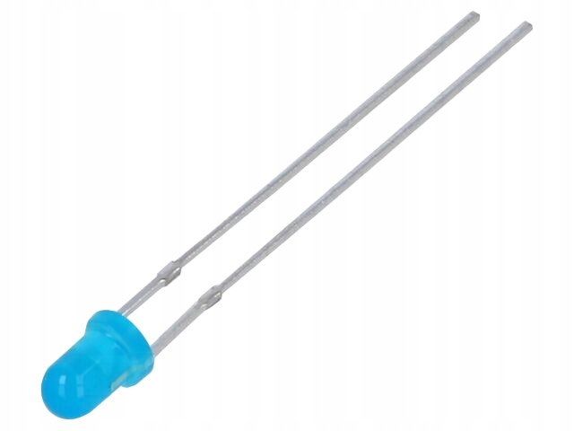 LED niebieski 3mm 400-600(typ)-800mcd 50° 85mW (1szt)