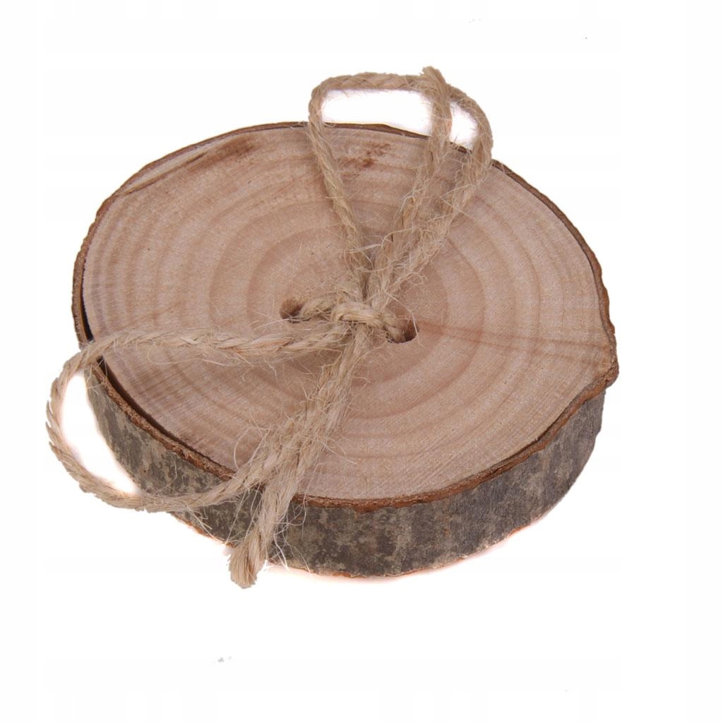 Wood Shabby Chic Rustic Country Wsady ślubne Bearer Rope Ring poduszka