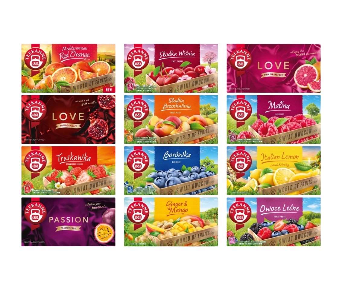 Levně Teekanne sada 240 sáčků s 12 příchutěmi, nová příchuť v sadě