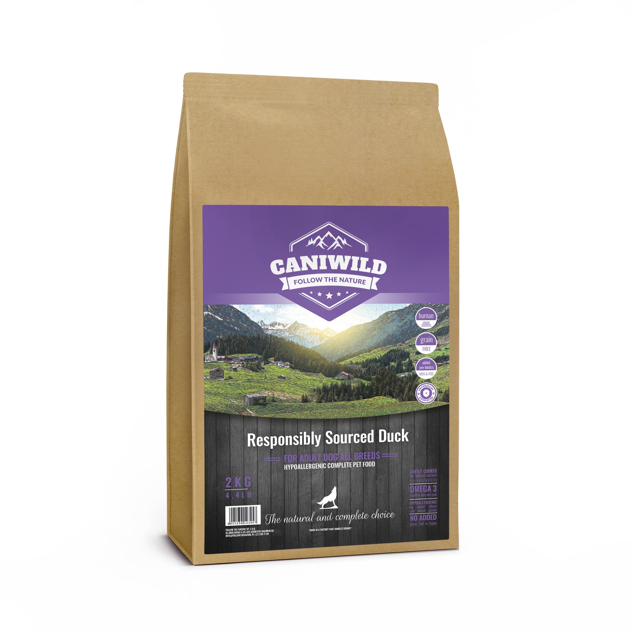 Caniwild Adult Freshly Prepared British Duck 2KG