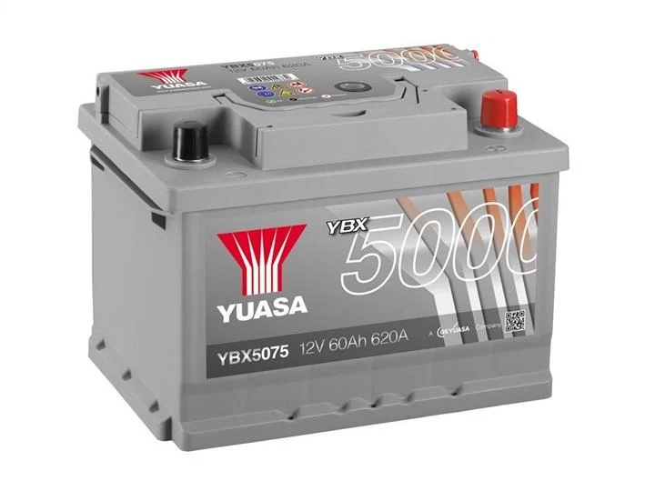 YBX5075 - Аккумулятор Yuasa YBX5000 Silver 12V 60AH 620A R+
