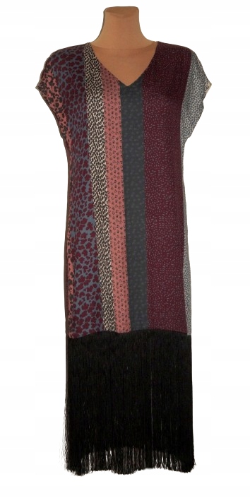 Simple krásné šaty s třásněmi Nová 36 38