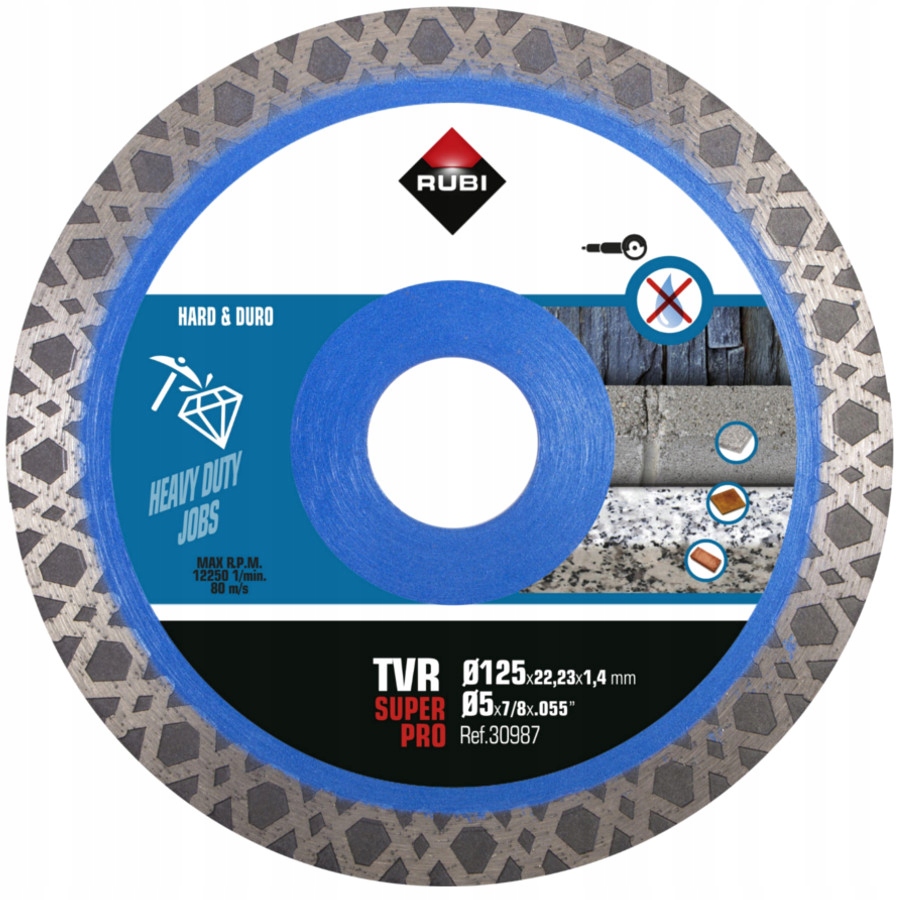 

Rubi Tarcza diamentowa do gresu granitu Tvr 125mm