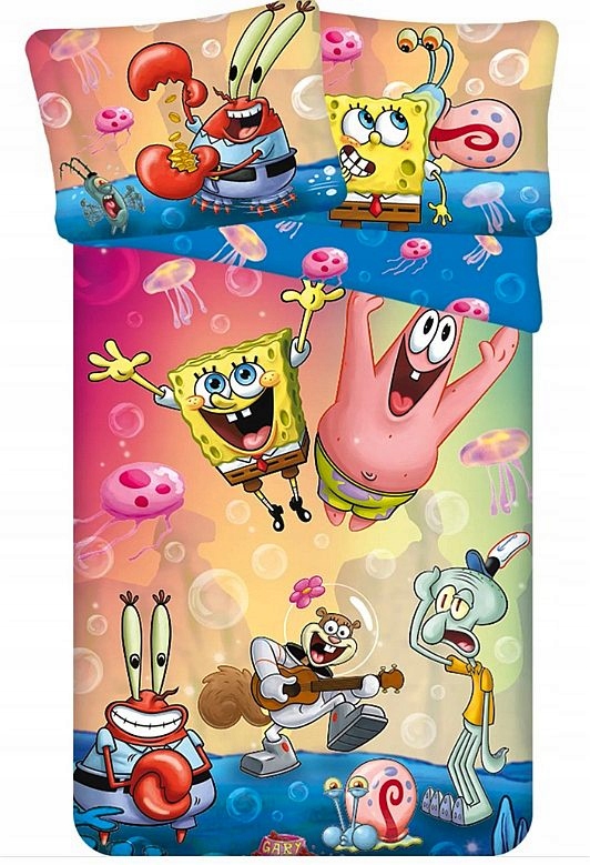 Pościel Spongebob Kanciastoporty I Przyjaciele Party 140x200