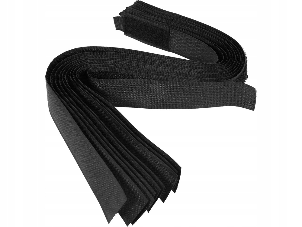 Opaska z rzepem Vorel 73855 czarna 10 sztuk