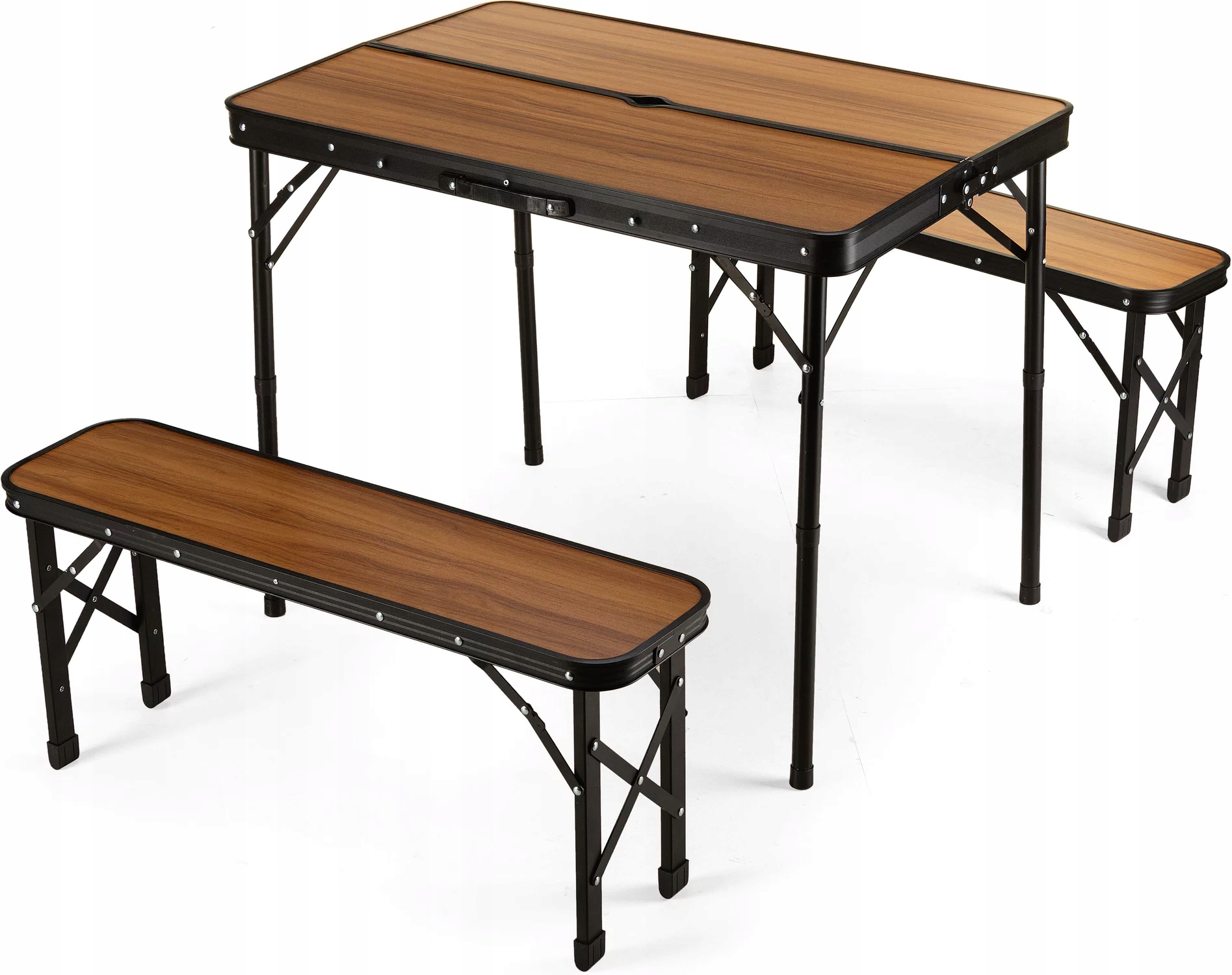 Zestaw turystyczny stół + 2 ławki Outtec