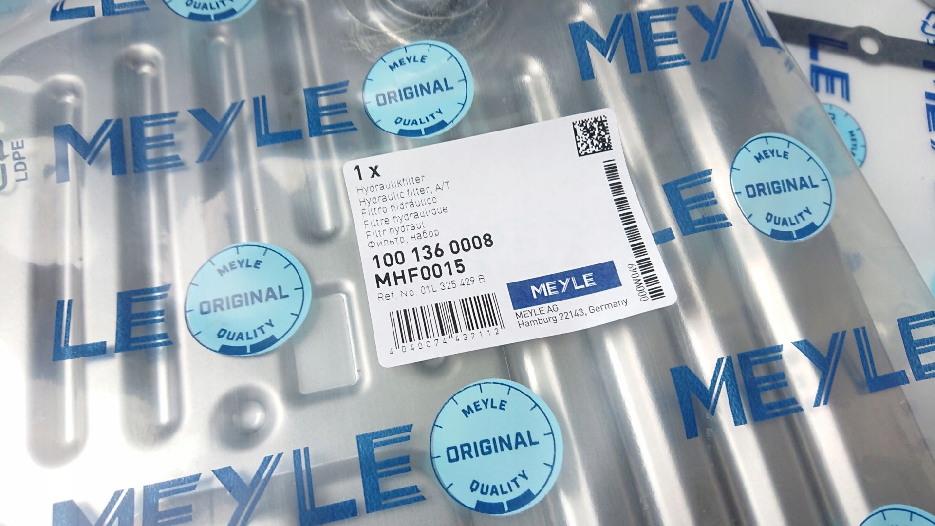 ZESTAW DO WYMIANY OLEJU MEYLE 100 135 0002 AUDI A6 S6 C5 5HP24 Typ samochodu Samochody osobowe