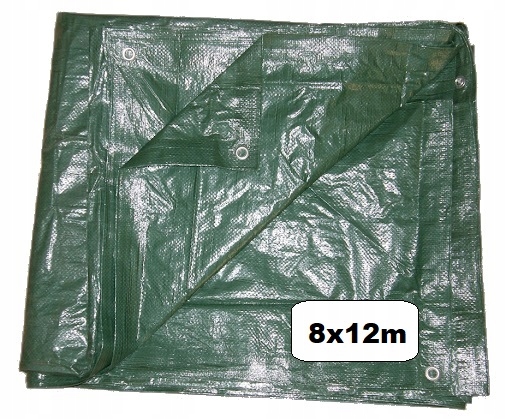 Plachta hrubá zelená 90 g/m² 8x12 m