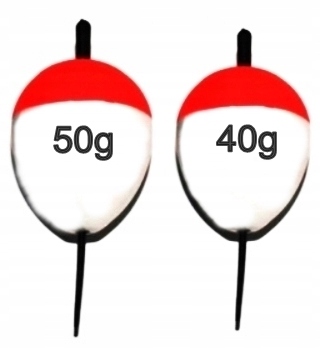 

Dwa Spławiki Żywcowe 40gr. 50gr.