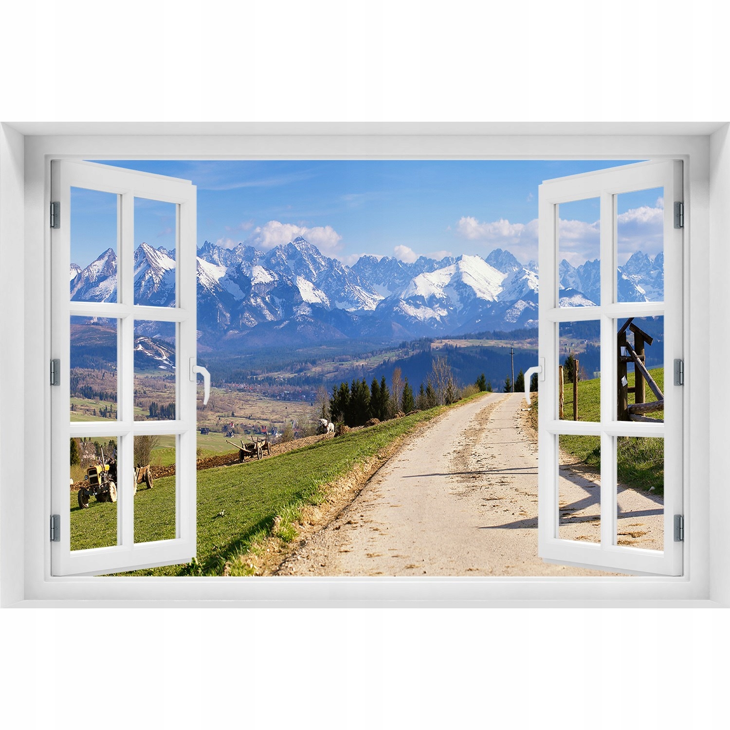 

3D Okno Naklejka ścienna Panorama Tatr 150x100