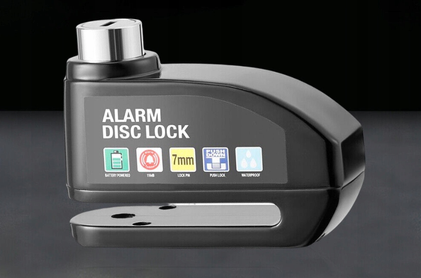 ALARM BLOKADA ROWEROWA NA TARCZĘ HAMULCOWĄ ZAMEK Z ALARMEM Marka Inna marka