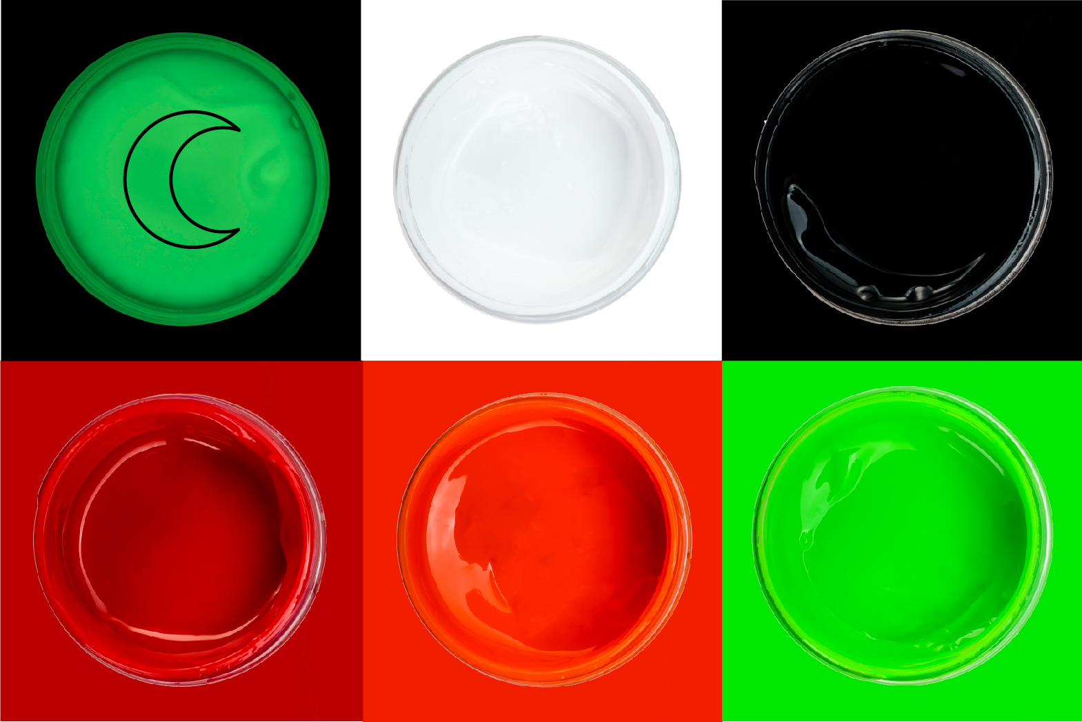 Zestaw farb 6x50ml do ciemnych tkanin - REBEL SET Liczba sztuk 1 szt.