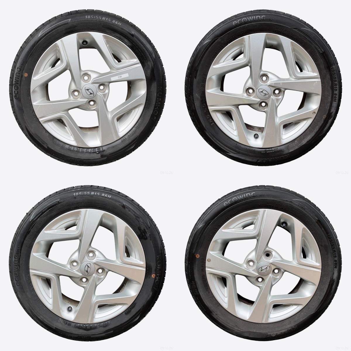 kola gumy disky HYUNDAI I10 III KUMHO 185/55/15" 5MM letne