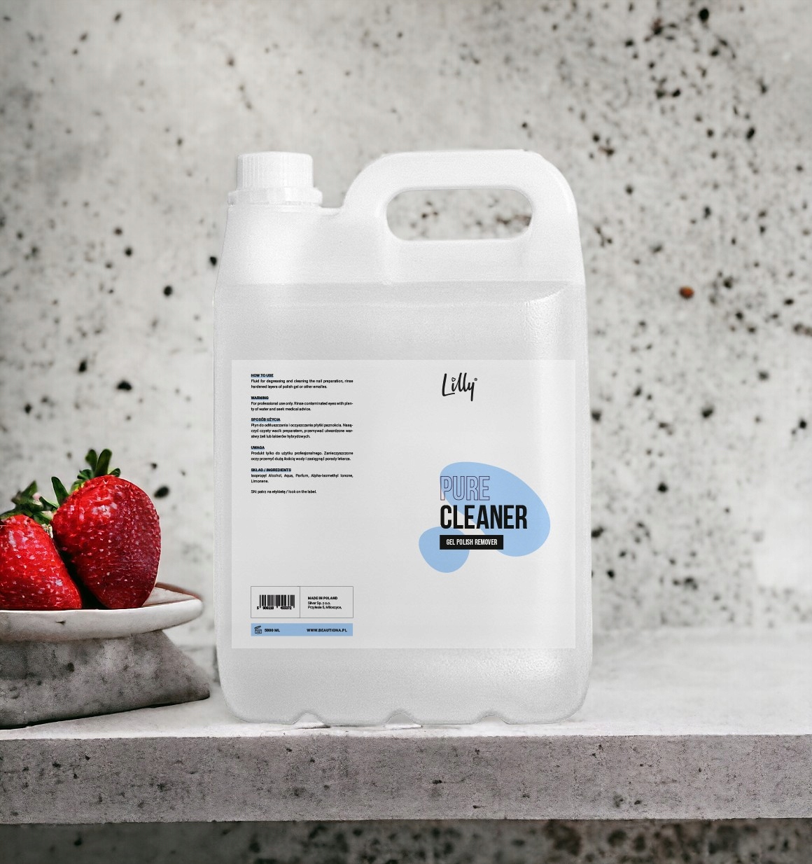 CLEANER ODTŁUSZCZACZ DO PAZNOKCI KOSMETYCZNY 5000 ML LILLY ZAPACHOWY Zakres pojemności 1000 ml i więcej