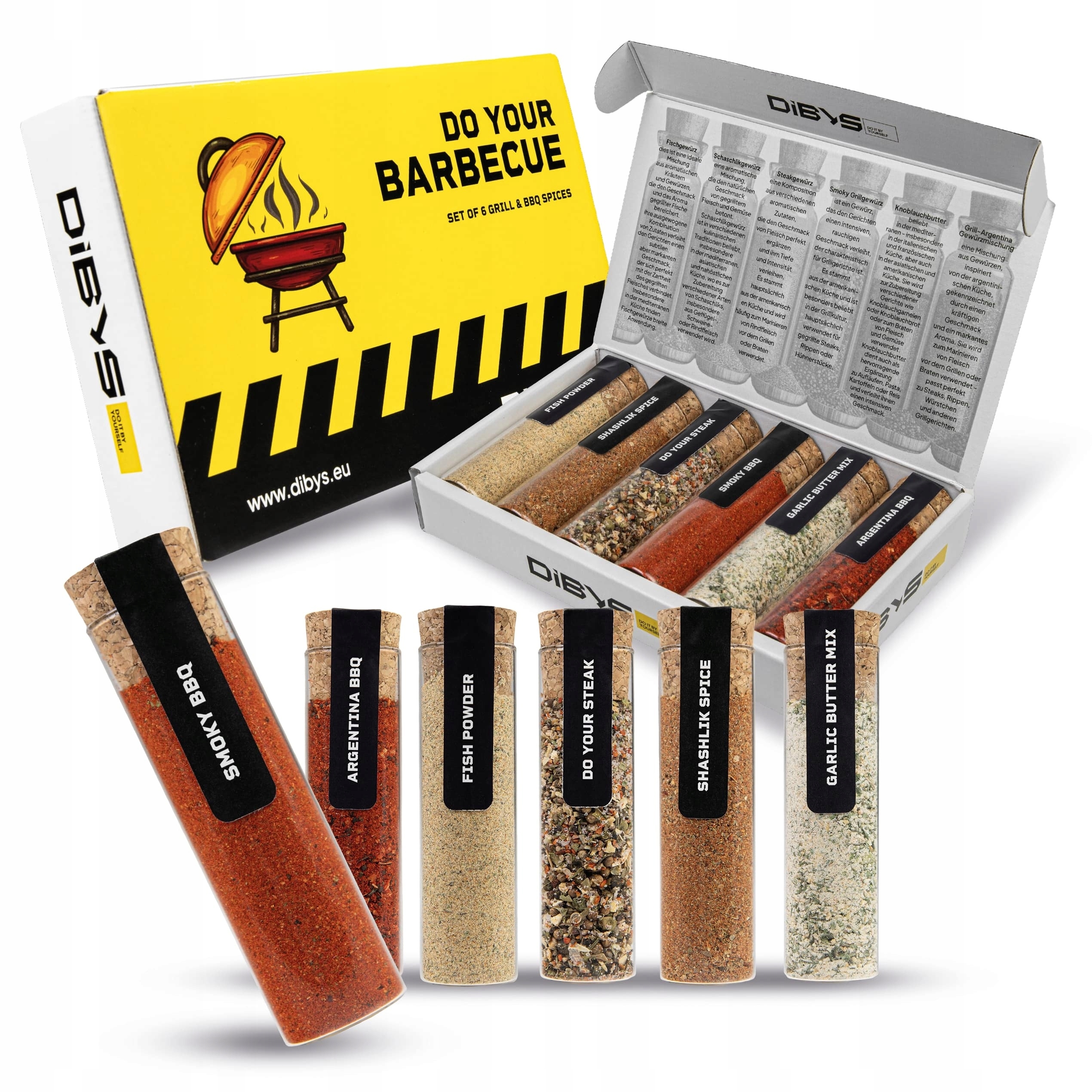 Sada Koření Na Grilování „do Your Barbecue“ 6x60ML