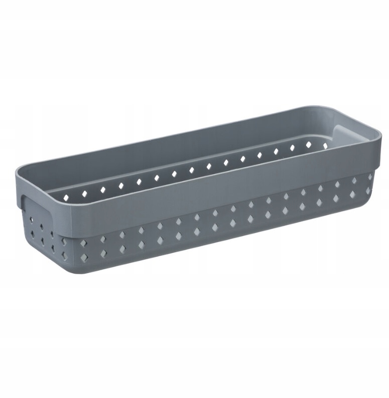 KOSZYK KOSZ DO PRZECHOWYWANIA ORGANIZER SEOUL SZARY 23,8x7,8x5CM