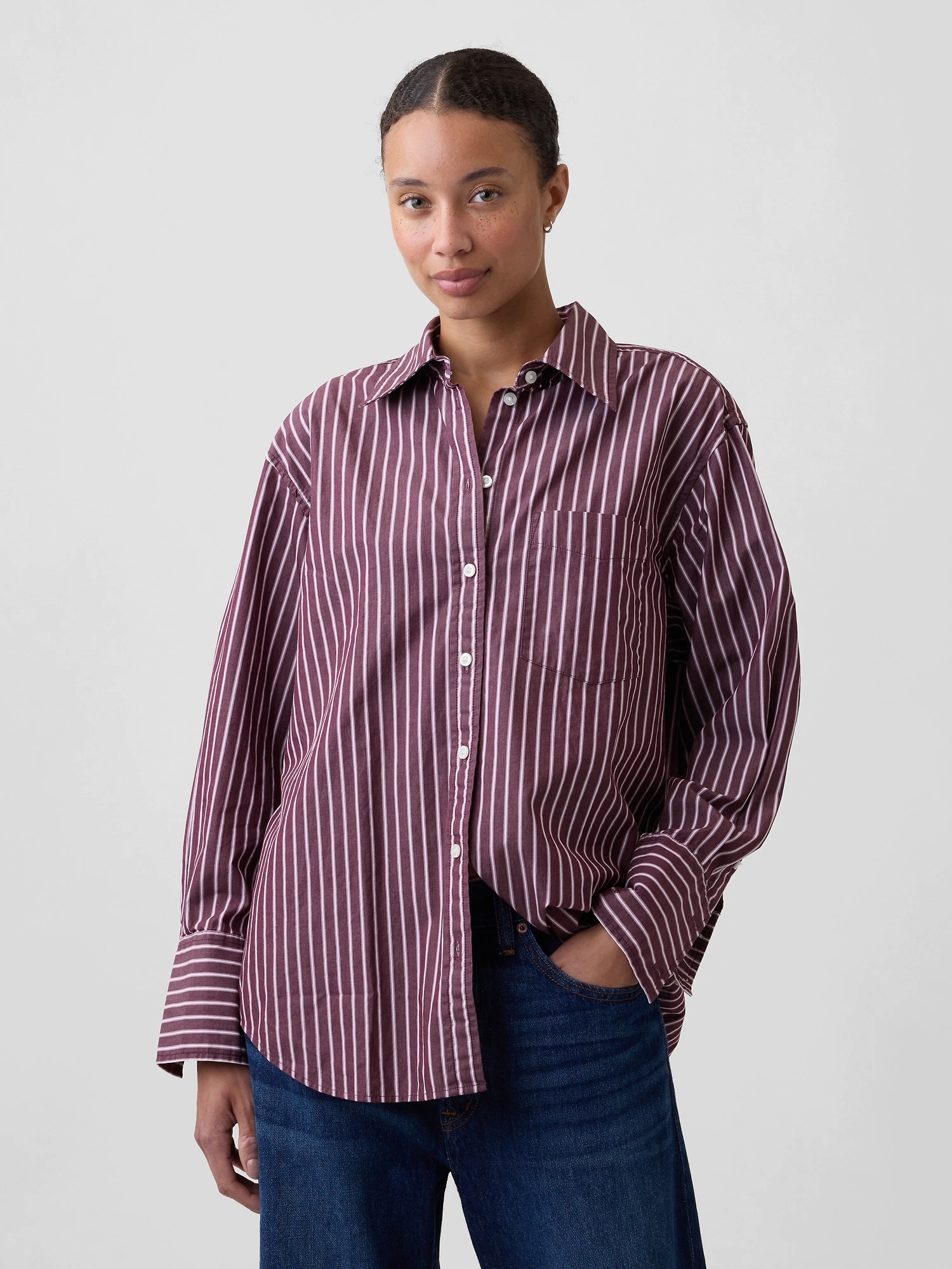 Gap Popelínová oversize košile Big Shirt
