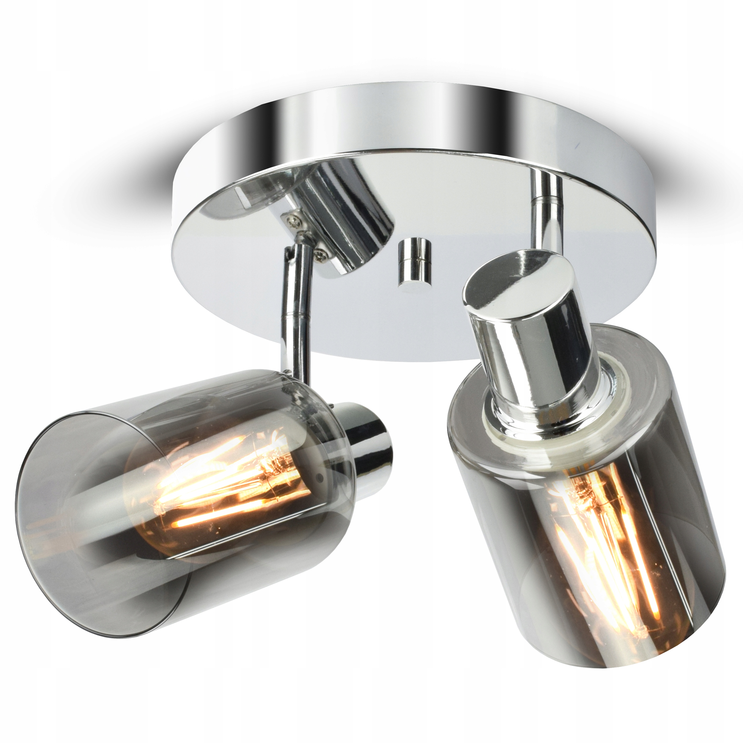 Lampa Wisząca Sufitowa Żyrandol Chrom Szklana Glass Tube 540-EG2 Led E27