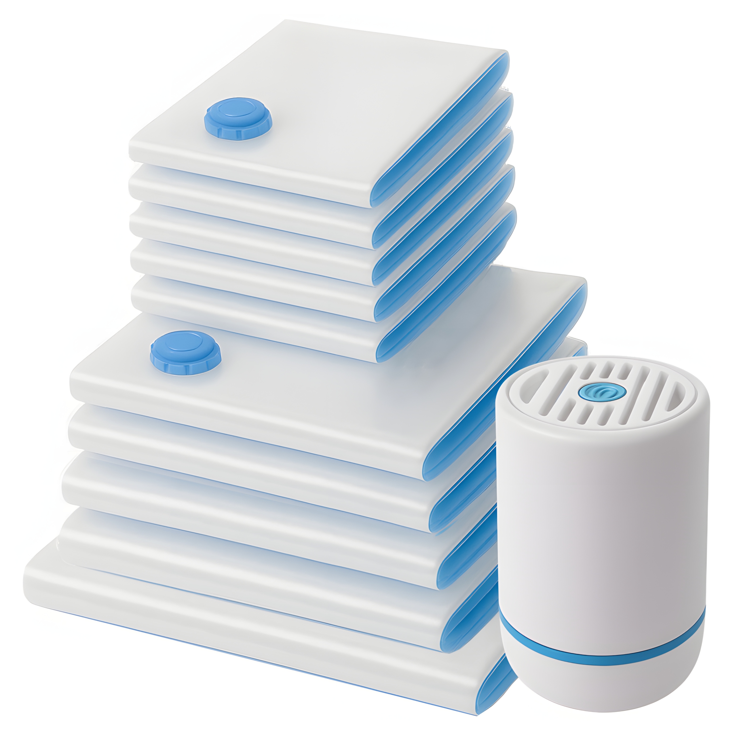 10x Worki Próżniowe na Pościel Koce Ubrania 40-60cm Pompka Elektryczna