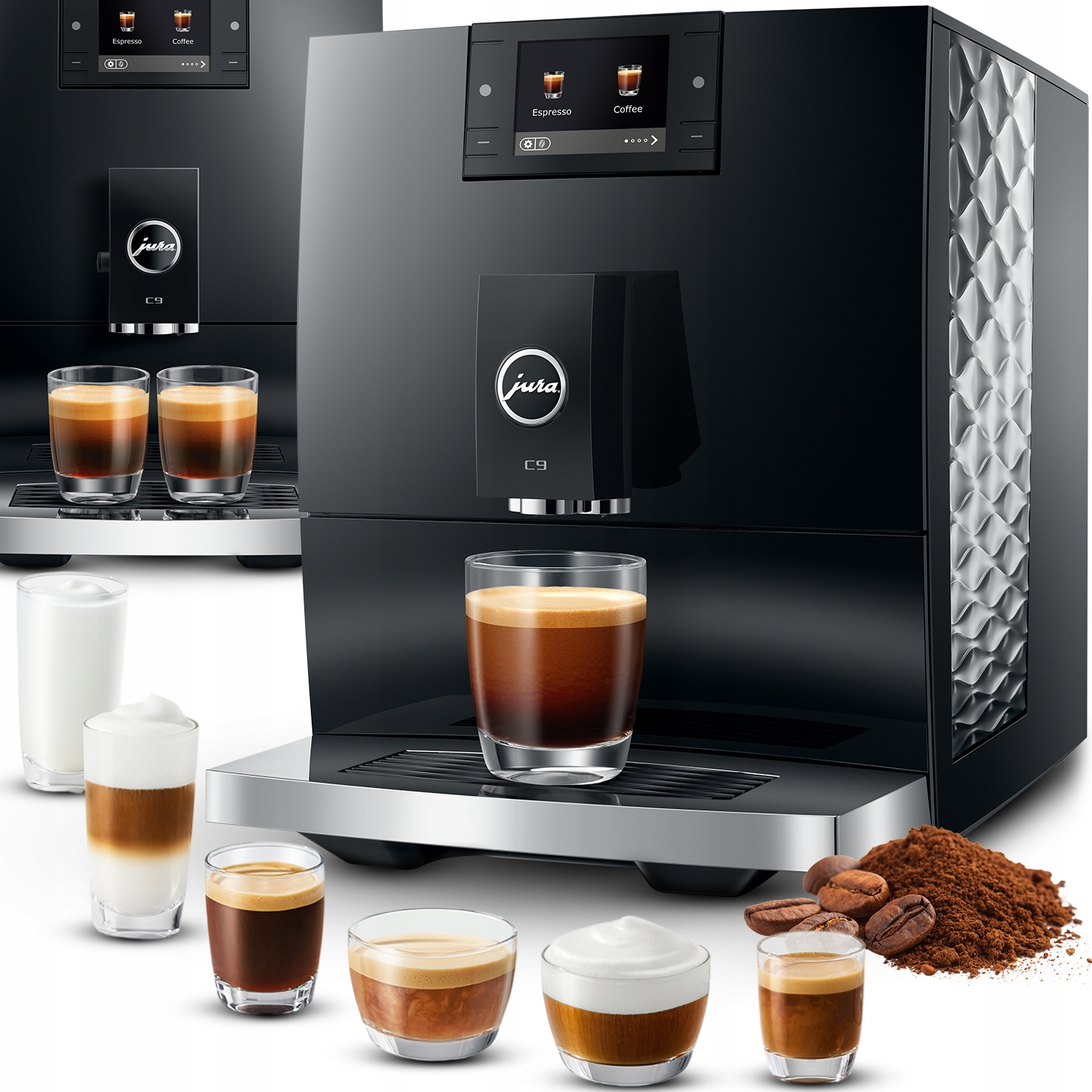 Jura Automatyczny Ekspres Do Kawy Ciśnieniowy C9 1450W 15BAR Piano Black