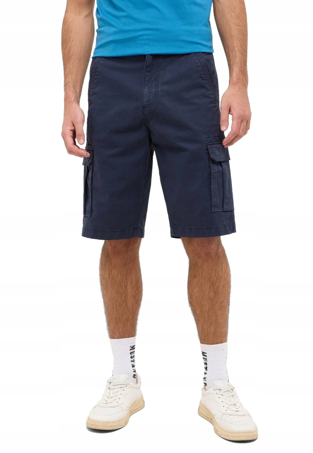 Mustang modré pánské kraťasy krátké kraťasy loos fit nízký krok 33