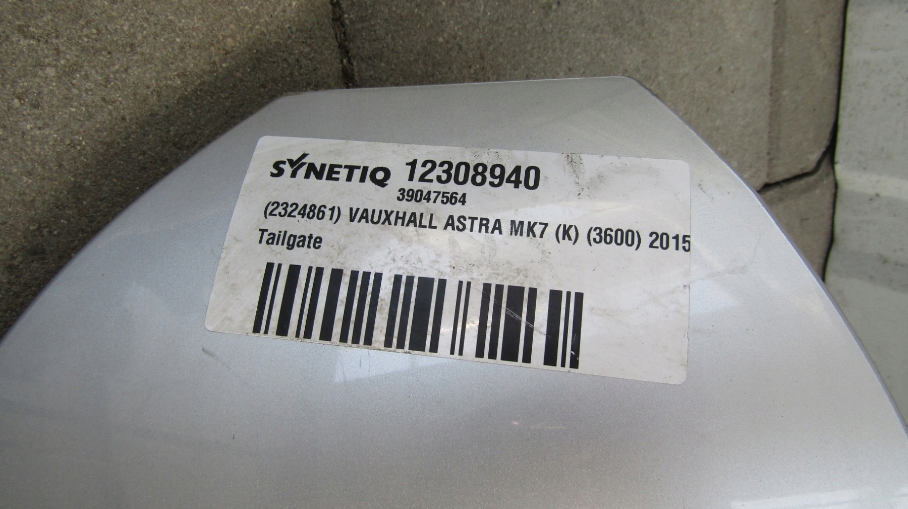спойлер спойл зад opel ASTRA K V 15-18 хэтчбек