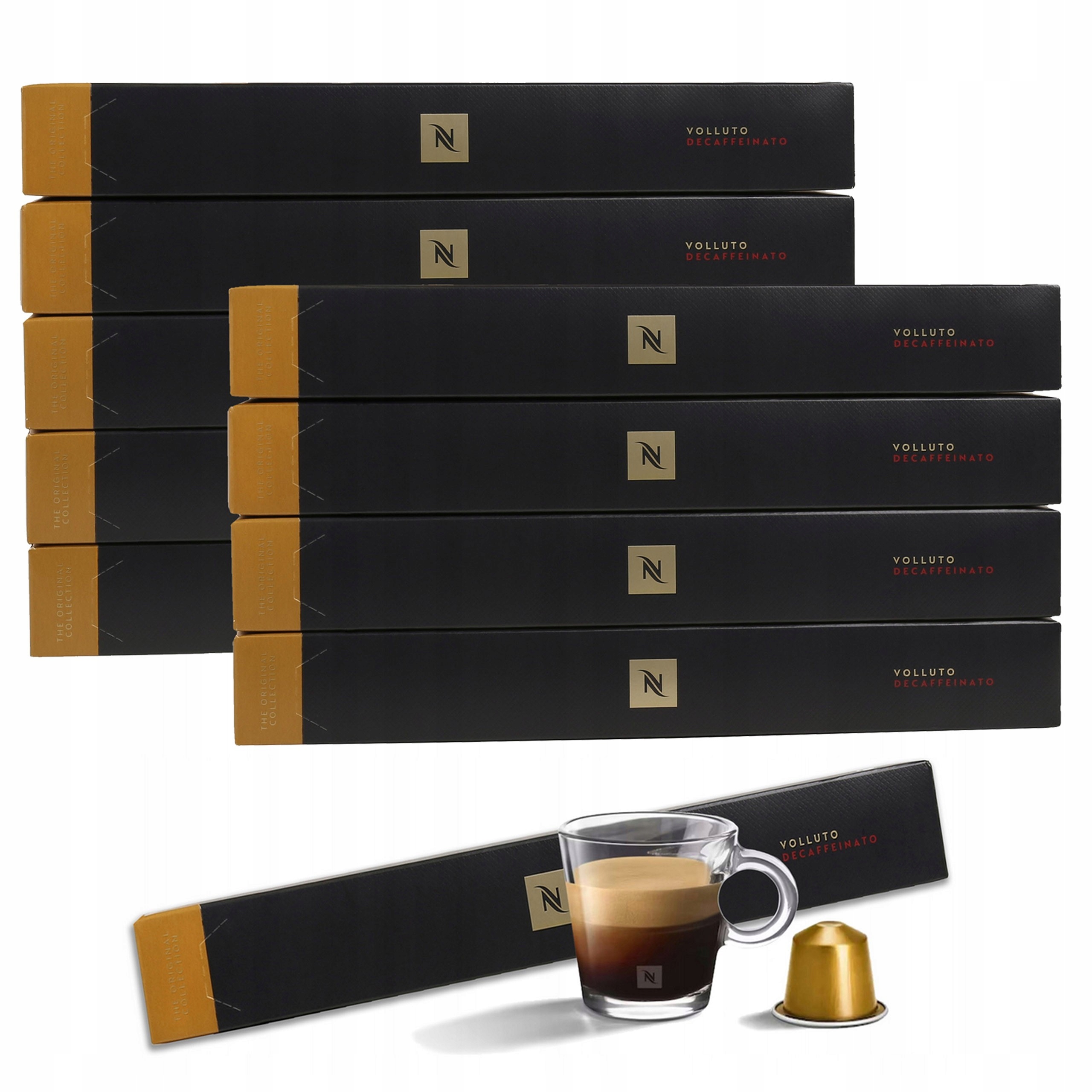 Levně Káva v kapslích s příchutí Volluto Decaffeinato Nespresso 100 kapslí