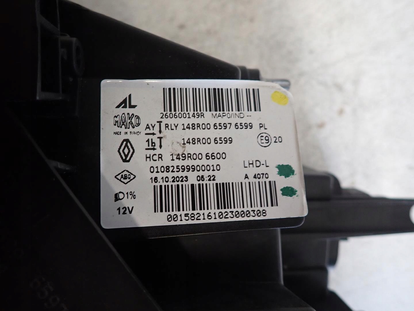 light front front left RENAULT CLIO V LIFT 2024- FULL LED 260600149