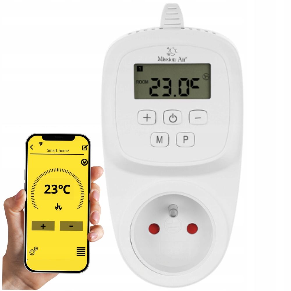 Zásuvkový regulátor teploty termostat Wifi
