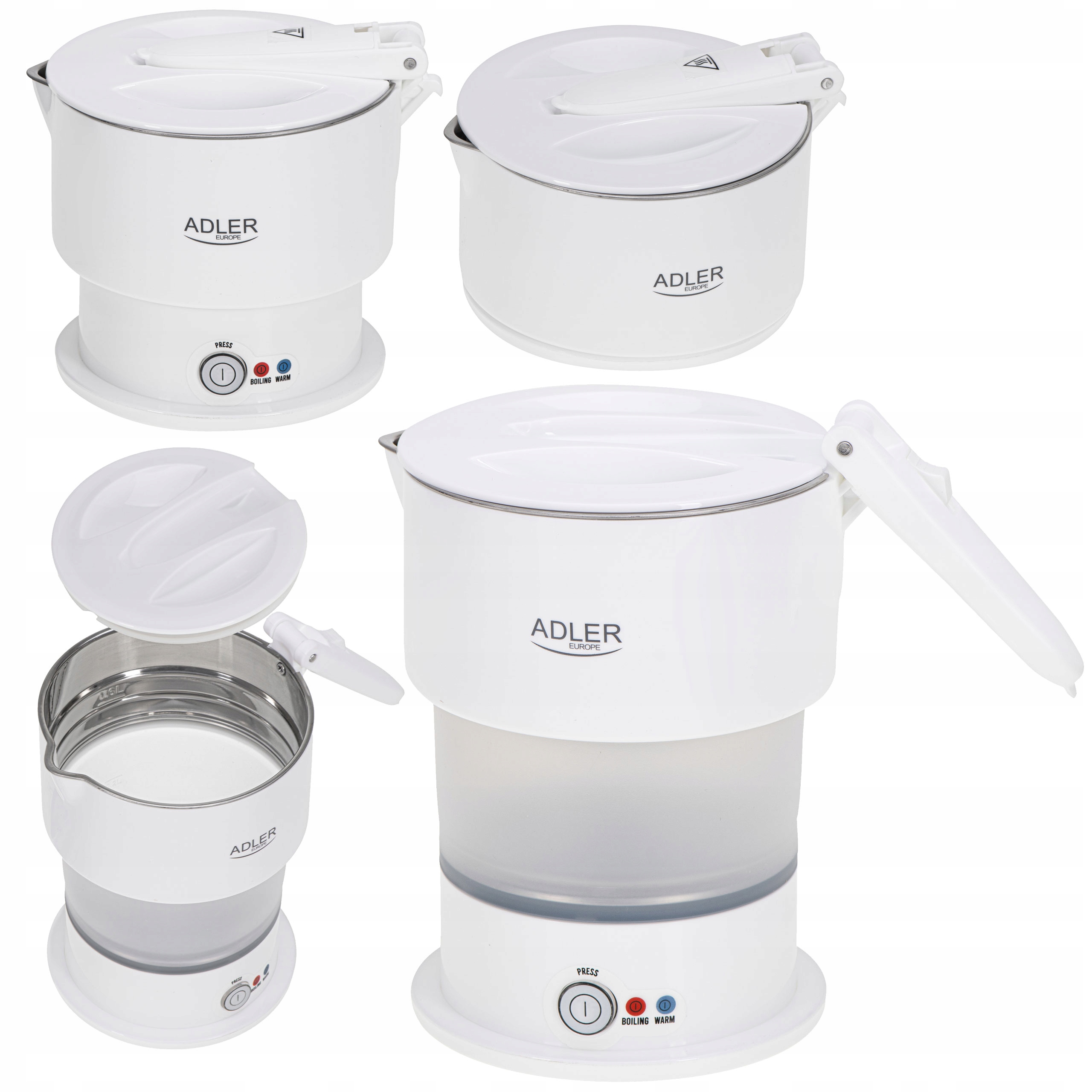 Czajnik Elektryczny Składany Turystyczny 0,6L Podróżny Silikonowy