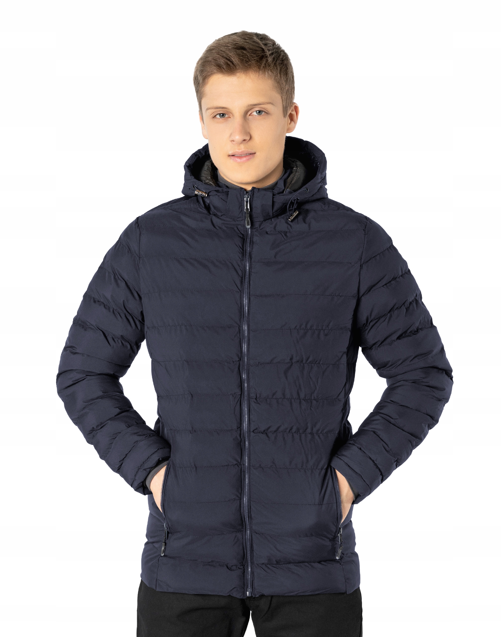 

Ciepła Puchowa Kurtka Męska Ocieplana 13056-2 r XL