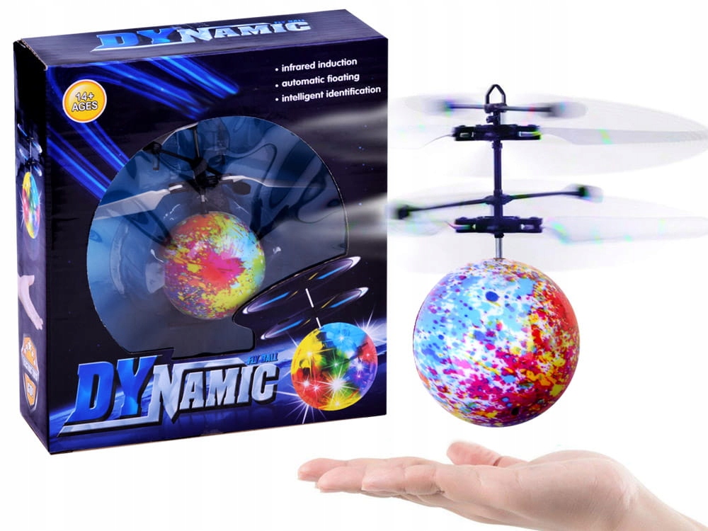 

Latająca świecąca Disco kula sterowana ręką
