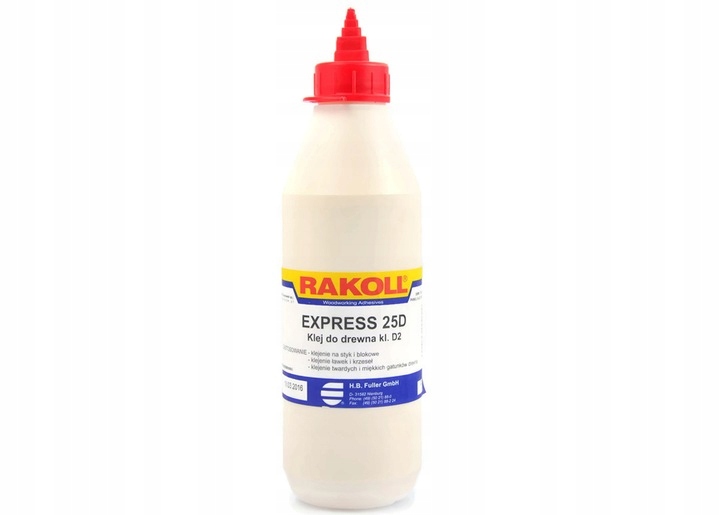 

Klej Rakoll express 25D 0,5kg do drewna wikolowy