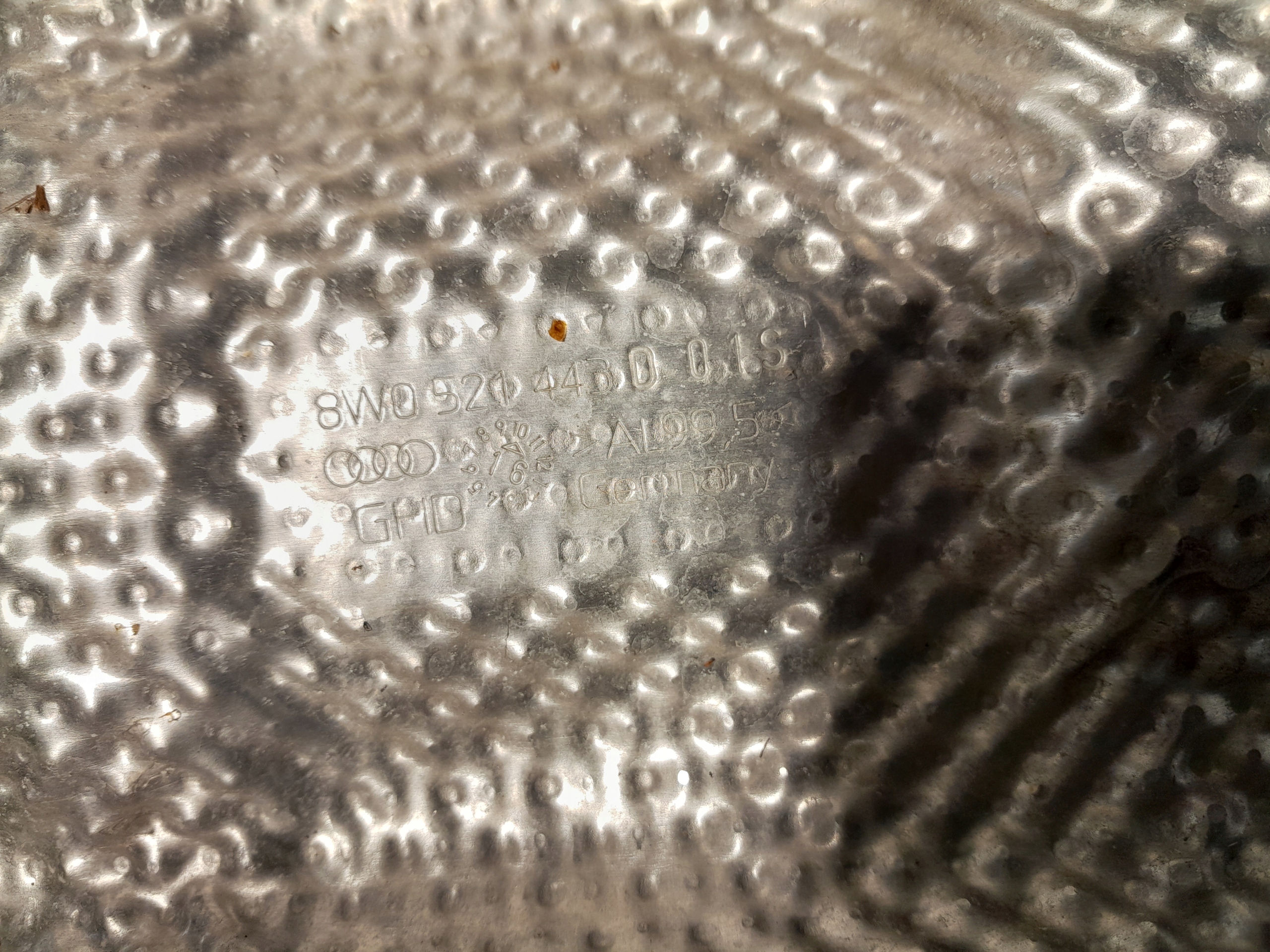 AUDI A4 B9 Blende Abdeckung TERMICZNA 8W0521443D