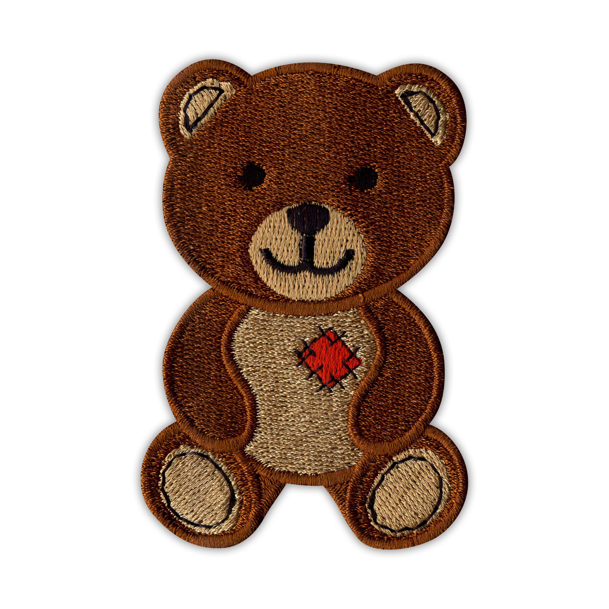 

Naszywka Pluszowy Miś Teddy Bear brązowy, Haft