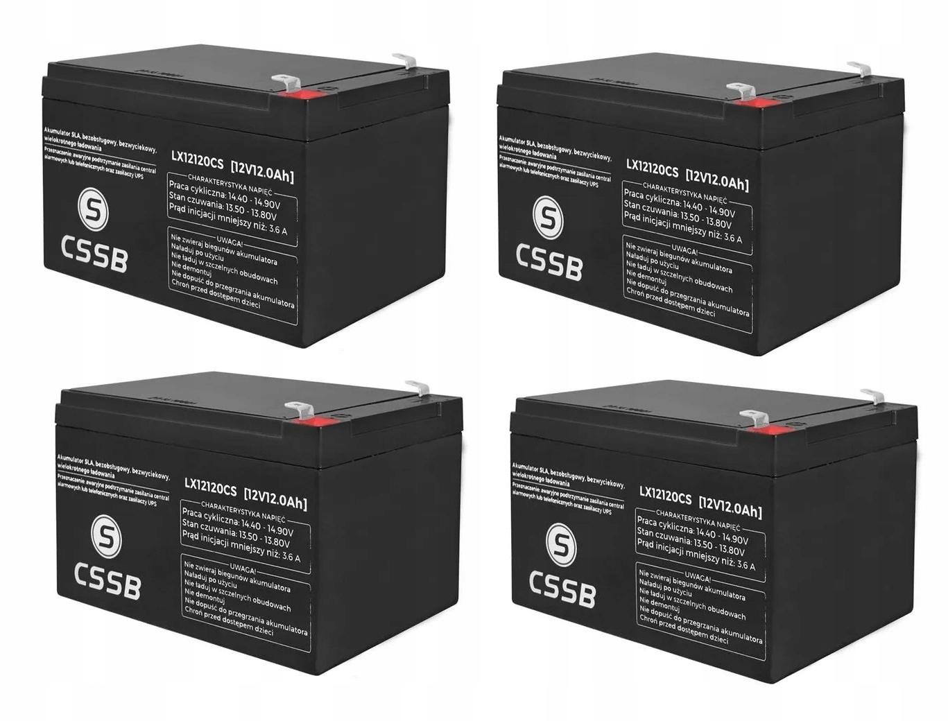 Akumulator żelowy rower hulajnoga 4x 12Ah = 48V