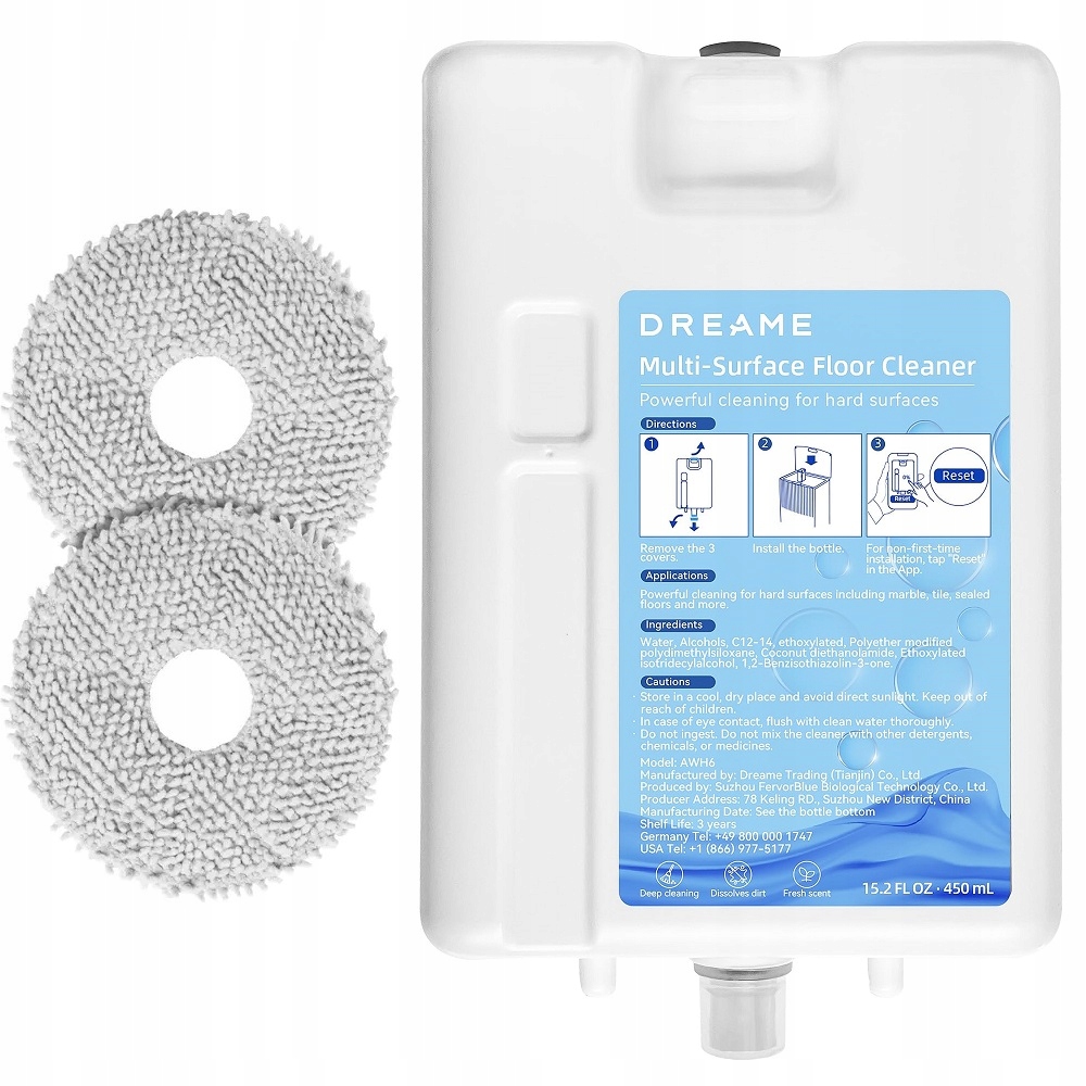 ORYGINALNY ŚRODEK PŁYN AWH6 DO ROBOTA DREAME L20 ULTRA + GRATIS 2x MOP PAD