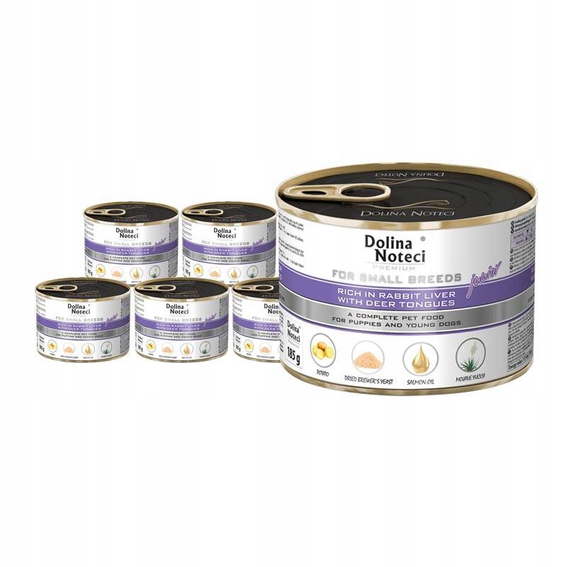 Levně Krmivo pro psy malých plemen Dolina Noteci Premium králičí játra 12 x 185 g