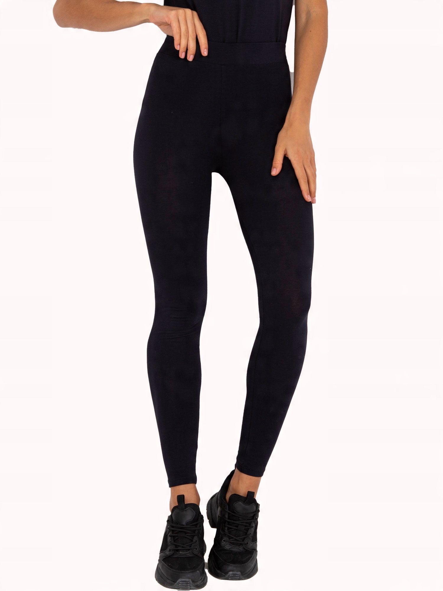 

Damskie Legginsy z bawełny basic na co dzień - M