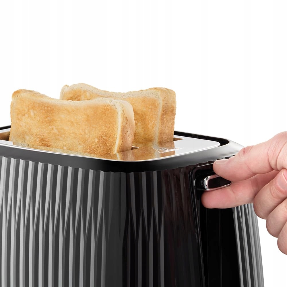 RUSSELL HOBBS Toster 2 Kromki 6 Stopni Czarny Z Podgrzewaczem — miniatura 4