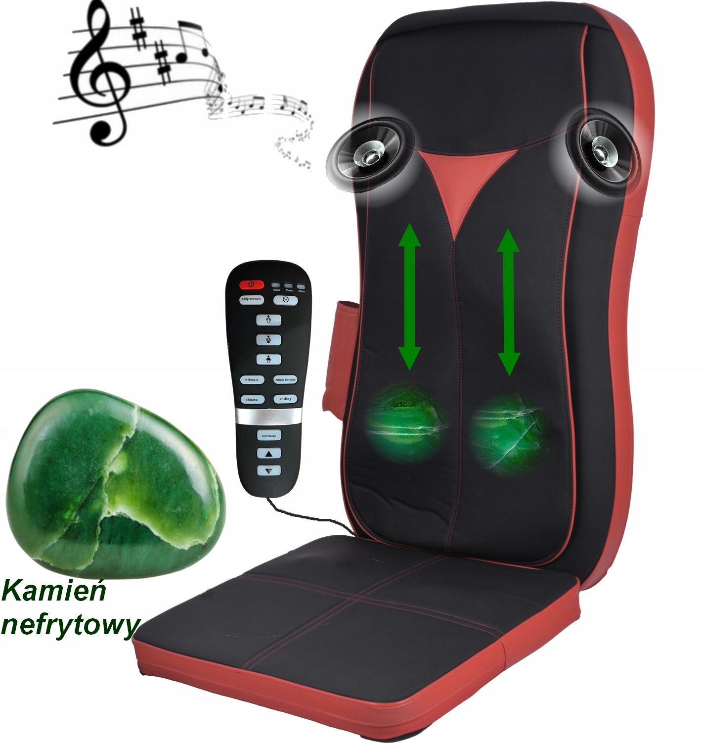 

Mata masująca do masażu Shiatsu, Nefrytowa,,jade