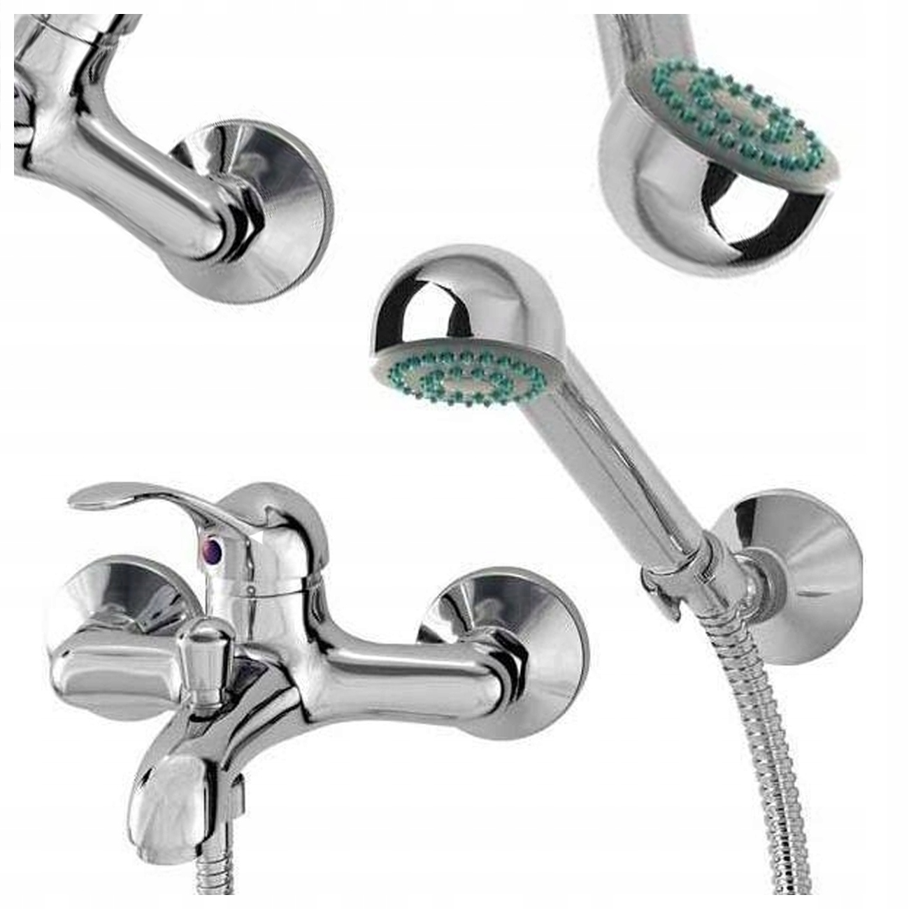 Vaňová Batéria Nástenná Sprcha Bermuda Kúpeľňa Vysoká Kvalita