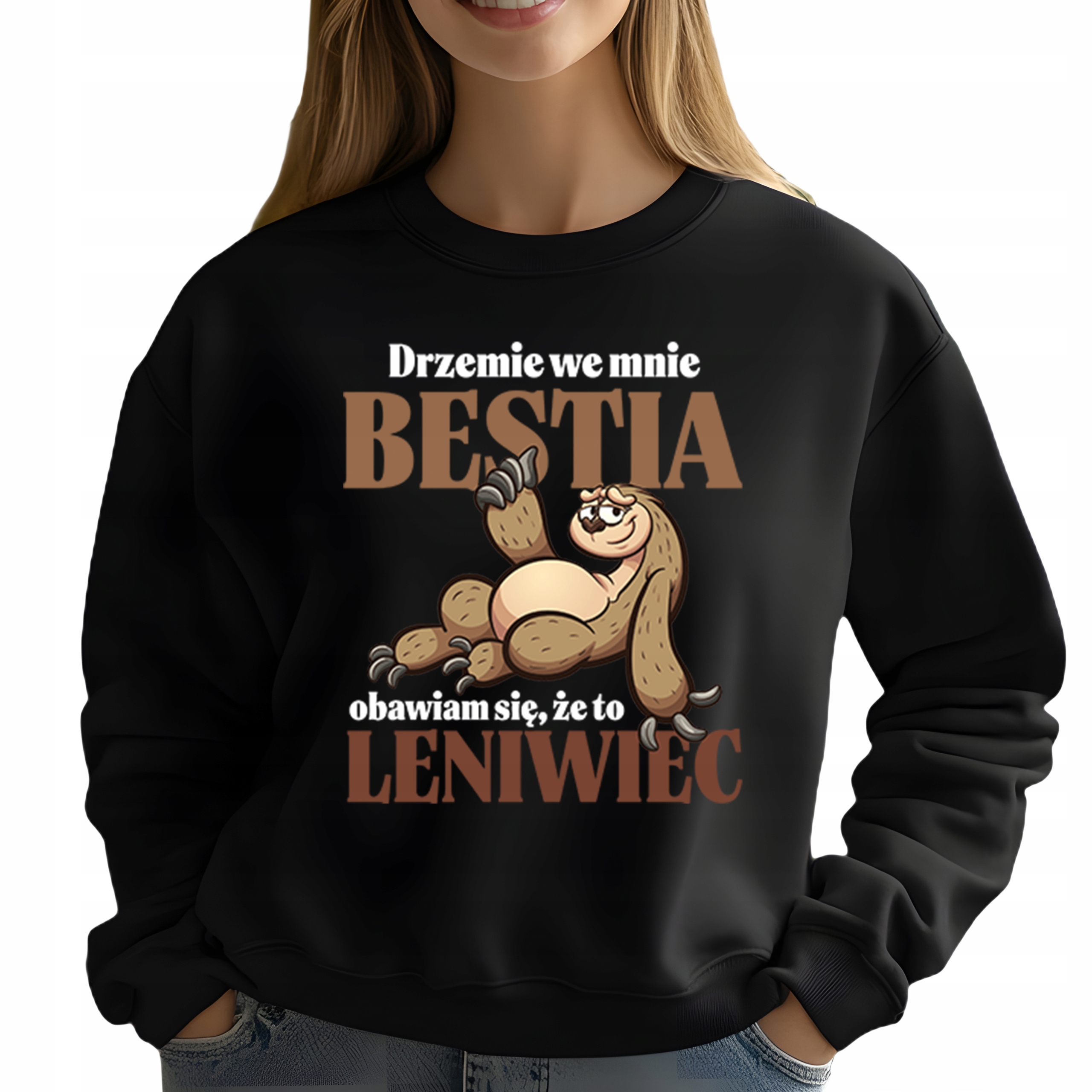 Mikina jako Dárek pro lenochoda Dřímá ve mně zvíře S